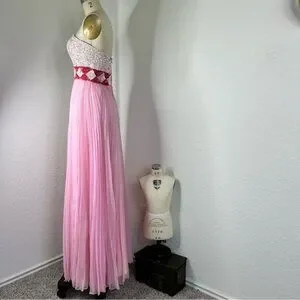Vintage | Dresses | Mike Benet Formals Vtg 7s Sequin Homecoming Queen  Pleated Sequin Dress | Poshmark